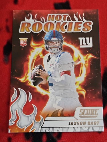 2025 Panini Score New York Giants Jaxson Dart #6 Hot Rookies RC