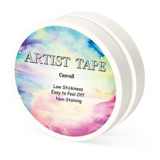 Masking Artists Tape 2 Pack White, Acid-Free Self-Adhesive Tape for Drafting ...