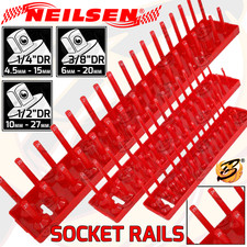 NEILSEN Socket Storage Trays 1/4" 3/8" 1/2" Drive Deep/Shallow Socket Organiser