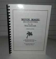 MOVIE MAGIC Budgeting for the Macintosh User's Guide Screenplay Systems Book