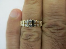 14K Gold Diamond Wedding Band Diamond 3/4 Carat   4.40 Grams   Value 6,500