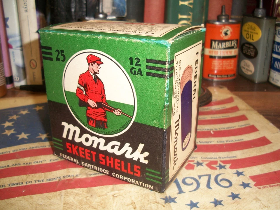 MONARK SKEET SHOTGUN Shot Shells EMPTY BOX  12 Gauge Federal Cartridge Corp - Image 4 of 4