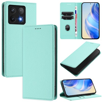 For Xiaomi 15 Pro 14T 11X Poco C75 F7 X3 GT Magnetic Flip Card Wallet Phone Case