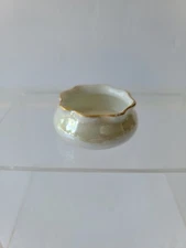 Vintage O&EQ Royal Austria Iridescent Lusterware  Open Salt Cellar