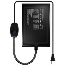 Electric Reptile Heating Pad W/ Adjustable 32-122 F Warmth IPX7 Waterproof Timer