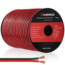 16 Gauge Wire, 16AWG Automotive Wire Electrical Wire 100FT 2 Conductor Red Black