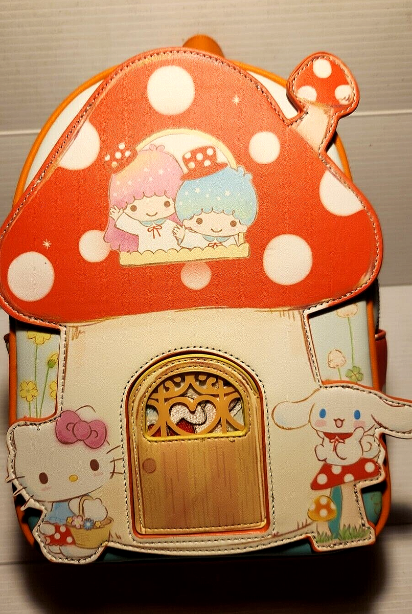 Hello Kitty & Friends Mushroom House Zippered Mini Backpack HER