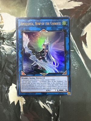Yugioh Apollousa, Bow of the Goddess (Alternate Artwork) Ultra Rare RA02