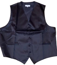 Men's VESUVIO NAPOLI in Italy Formal Black XXL Vest Only