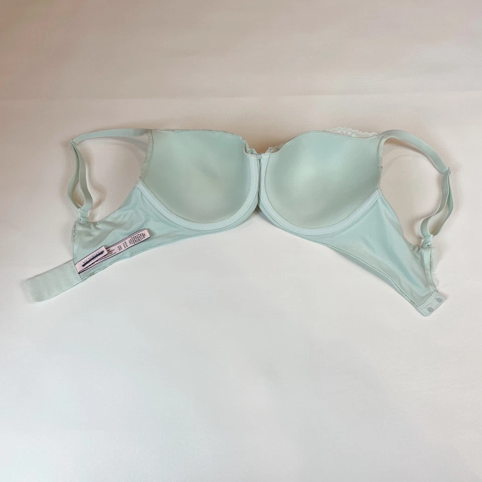 Sujetador Victoria's Secret 32DDD Body de Victoria Forrado Demi Verde Encaje Foto 4 de 4