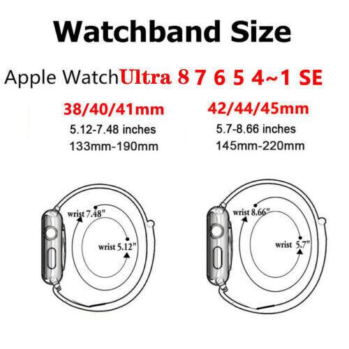 Nylon iWatch Strap Band Loop For Apple Watch Ultra 8 7 6 5 4 3 2 SE 38-49mm - Bild 2 von 78