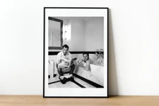 Ewan McGregor Jude Law Bathroom Photography Print Decor- Digital Oil Photo 601