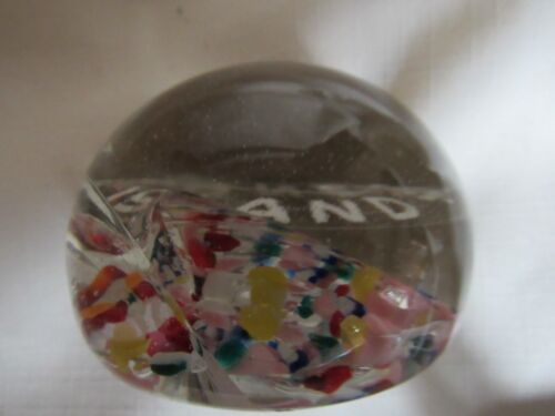 VTG CONEY ISLAND GLASS PAPERWEIGHT 2.25" - Picture 2 of 5