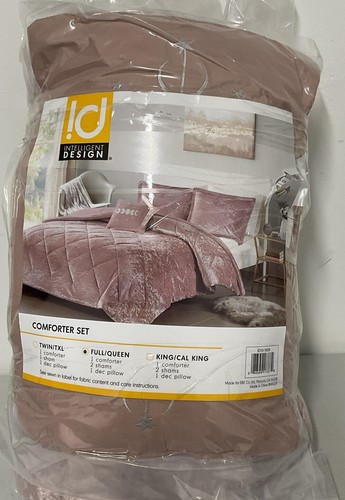 ⚡️Intelligent Design Luxe Comforter Velvet Lush - Diamond 🆕Distressed Package⚠️