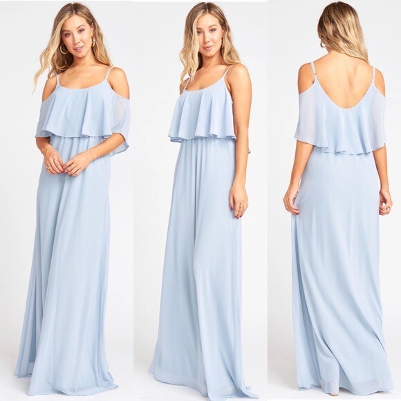 chiffon bottom maxi dress Cocoa Beige Chiffon Maxi Dress: Long Sleeve Bow Neck Gown