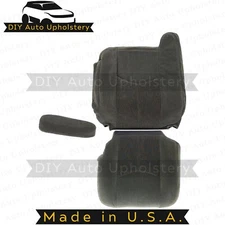 2003-2007 For Chevy Silverado Driver Top/Bottom/Armrest Cloth Covers Dk Gray