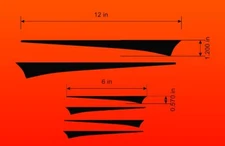 Angled Bike Frame Accent Kit. MTB Mountain, Road, BMX Bikes. Lots of colors! USA