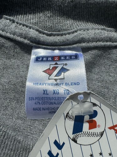 Vintage 00s Detroit Tigers Russell Athletic Long Sleeve T-Shirt New With Tags XL - 第 5/5 張圖片