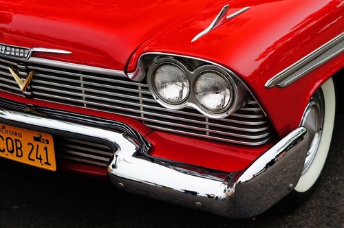 Christine | 1958 Plymouth Fury | CQB 241 | STAMPED Replica Prop License Plate - Picture 9 of 9
