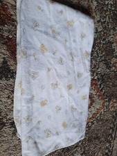 Vintage Carters Flannel Receiving Blanket Bears Bunnies Rattles Toys