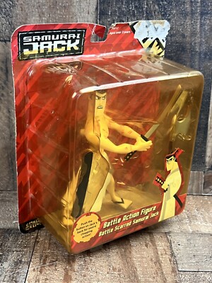 Vintage Battle Scarred Samurai Jack Action Figure Sealed Cartoon