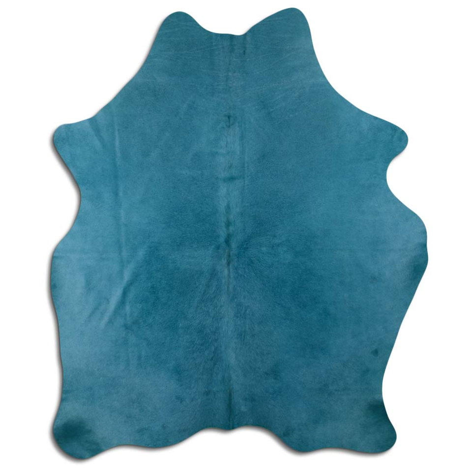 Dyed Turquoise Cowhide Area Rug eBay
