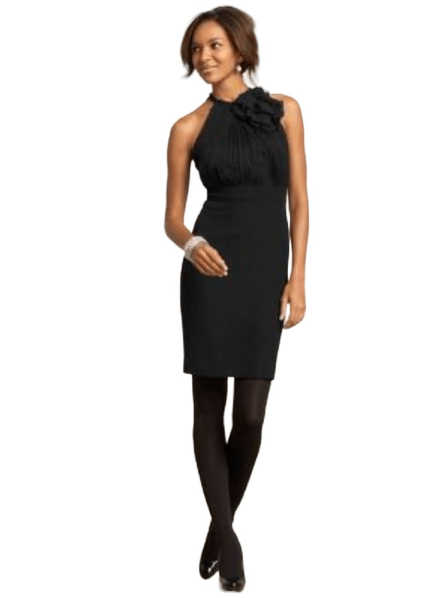 Ann Taylor Women's Black Silk Halter Top Lined Dress | eBay