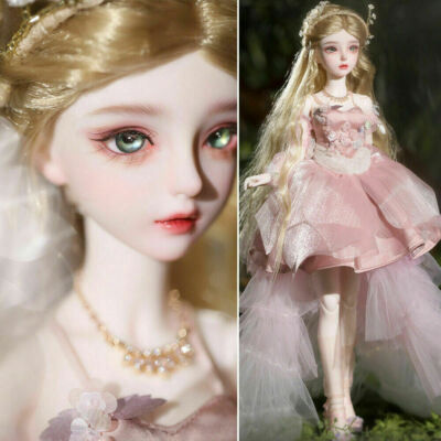 Elf Ears 1/4 BJD Bare Doll Resin Ball Jointed Girl Angel Eyes Face Makeup Gift