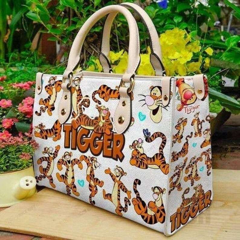 Winnie The Pooh Tigger Disney Leather Bag, Cartoon Leather Handbag