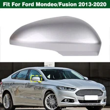 Right Rearview Side Mirror Cover Cap Silver For Ford Mondeo/Fusion 2013-2020