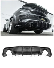 For 20-Up Charger Widebody | SRT MATTE BLACK Rear Bumper Dual Exhaust Diffuser