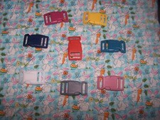 Wet Nose Designs Cute Easter Bunny Plaid Dog Collar Blue  WhiteCOLOR Buckle