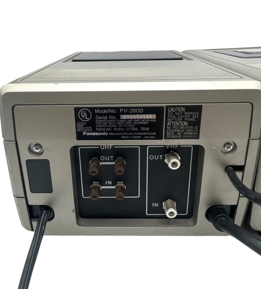 Rare Panasonic PV-2600 Portable VHS Recorder Units Fully Tested | eBay