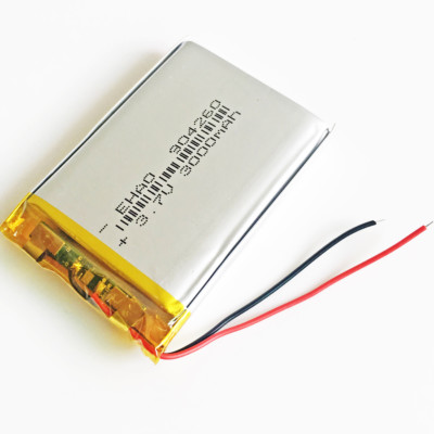 3000mAh Lipo Rechargeable Battery 904260 For Power bank