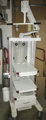 Endoscopy Rack R Wolf Endoscopy tower rack shelves for electronics w monitor arm, on ...