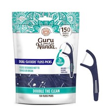 Dual Slickers Floss Picks - Double Threaded Dyneema Dental Floss with