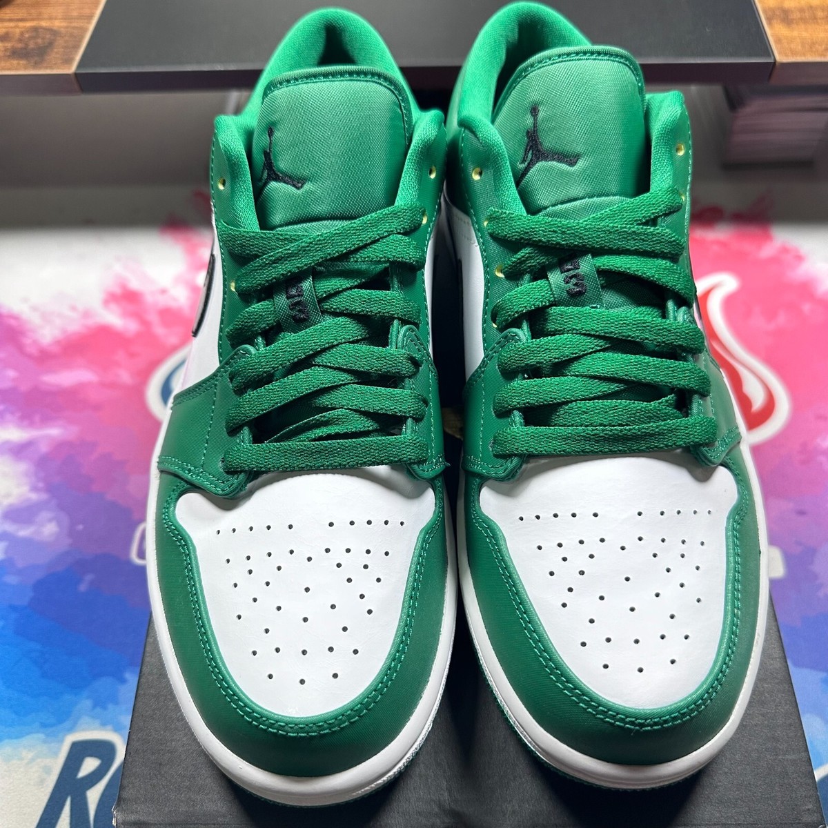 靴 AIR JORDAN 1 LOW \"Pine Green 2020\" Jordan 1 Low Pine Green Men's - 553558-301 - US