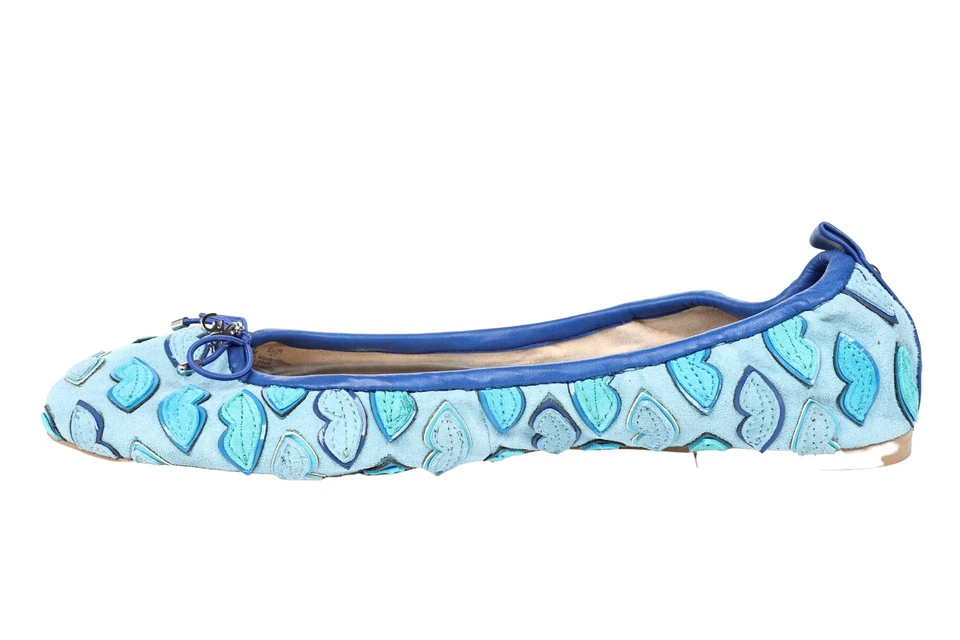 Sam Edelman Tara 211886 Mujer Azul Gamuza Labios Labios Sin Cordones Ballet Planos Talla 9.5 Foto 4 de 4