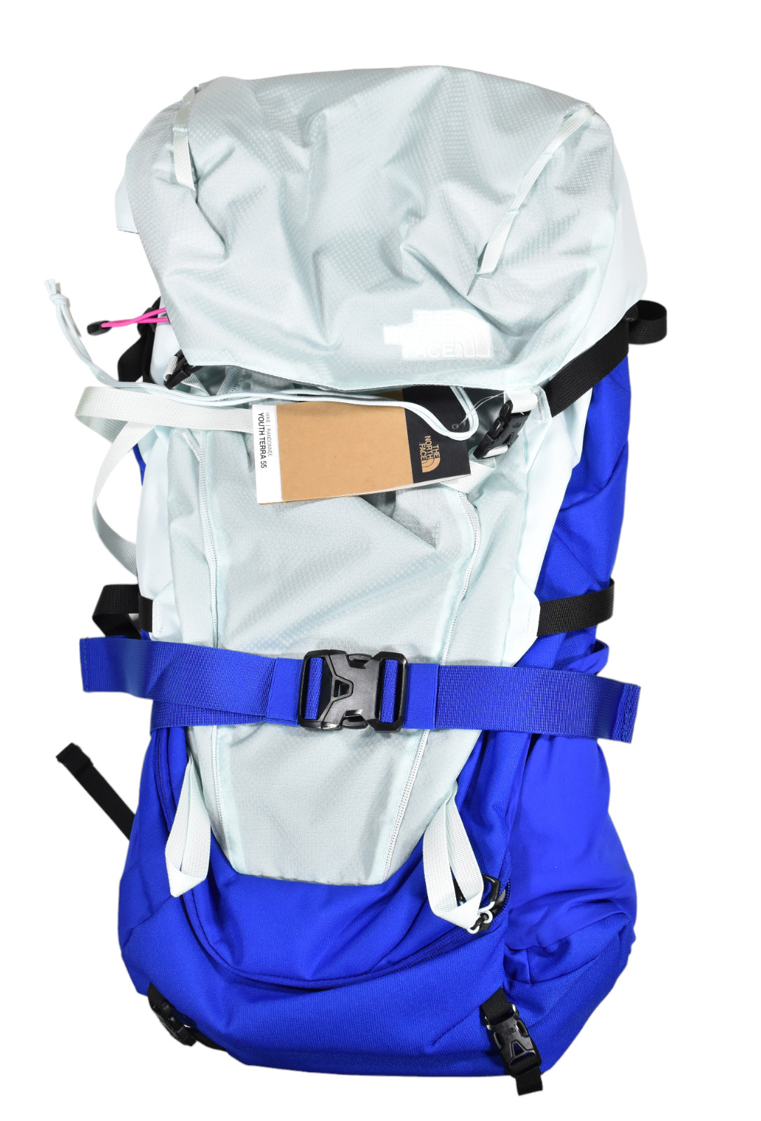 The North Face Mochila De Senderismo Camping Terra 55 L Azul Para Jóvenes Nueva