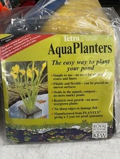 NEW TETRA POND AQUA PLANTER FABRIC 7” x 7" x 7” CONTAINER 2 PER PKG. SEALED