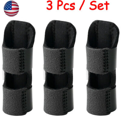 1/2/3pcs Adjustable Finger Splint Trigger Straightener Corrector Brace Support