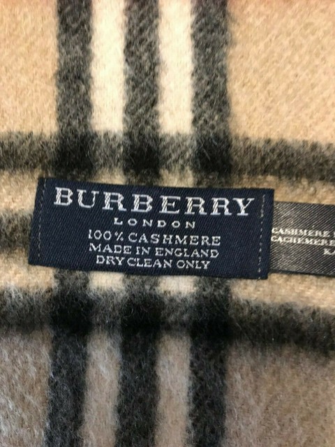vintage burberry scarf tag