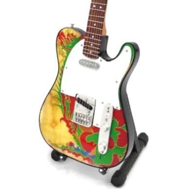 Miniature Dragon Guitar LED ZEPPELIN JIMMY PAGE GIFT Memorabilia FREE STAND