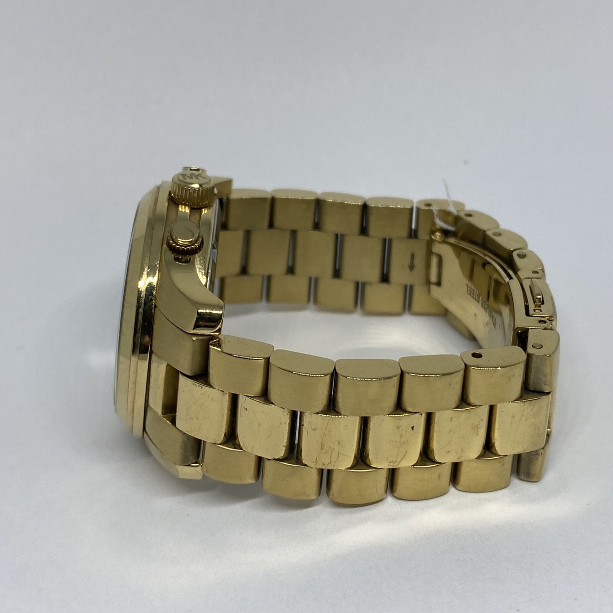 Michael Kors MK5055 Unisex Gold Stainless Steel Analog Dial  display picture 2