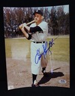 ENOS SLAUGHTER Autographed 8x10 Photo PSA/DNA NEW YORK YANKEES HOF AUTO — photo 1