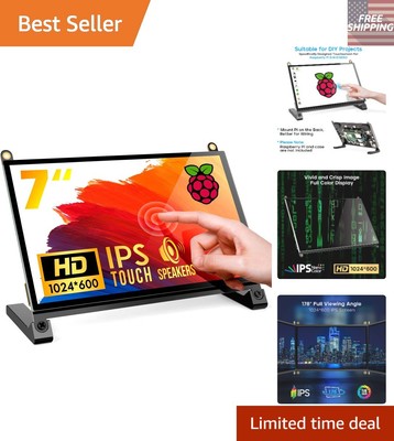 High-Performance 7-Inch LCD Monitor for Raspberry Pi with Glorious IPS Display