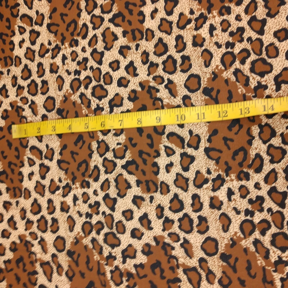 Georgette Fashion Dress Fabric 4yd14 Brown Leopard Animal Print 45" Wide - Image 4 of 4