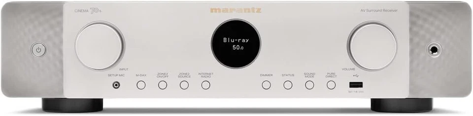 Marantz Cinema 70s Silver Slimline AV Surround Receiver 7.2 Channel 8K AC100V - Image 2 of 4