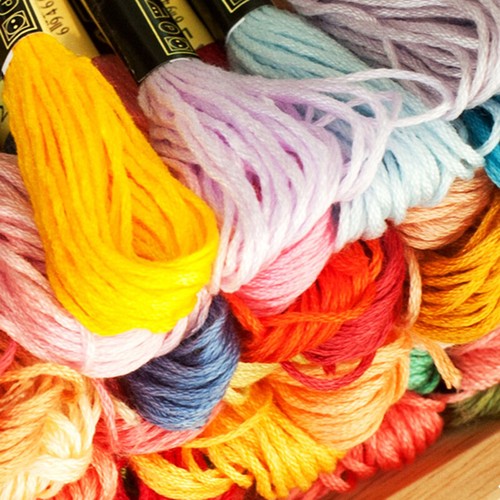 Handmade Thread Embroidery Thread Cross Stitch Thread Kit Knitting Thread Cotton - Picture 7 of 24