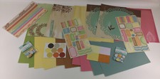 Scrapbook Lot Family 12x12 Pages Punch Outs Chipboard Letters Sayings 20 Papers